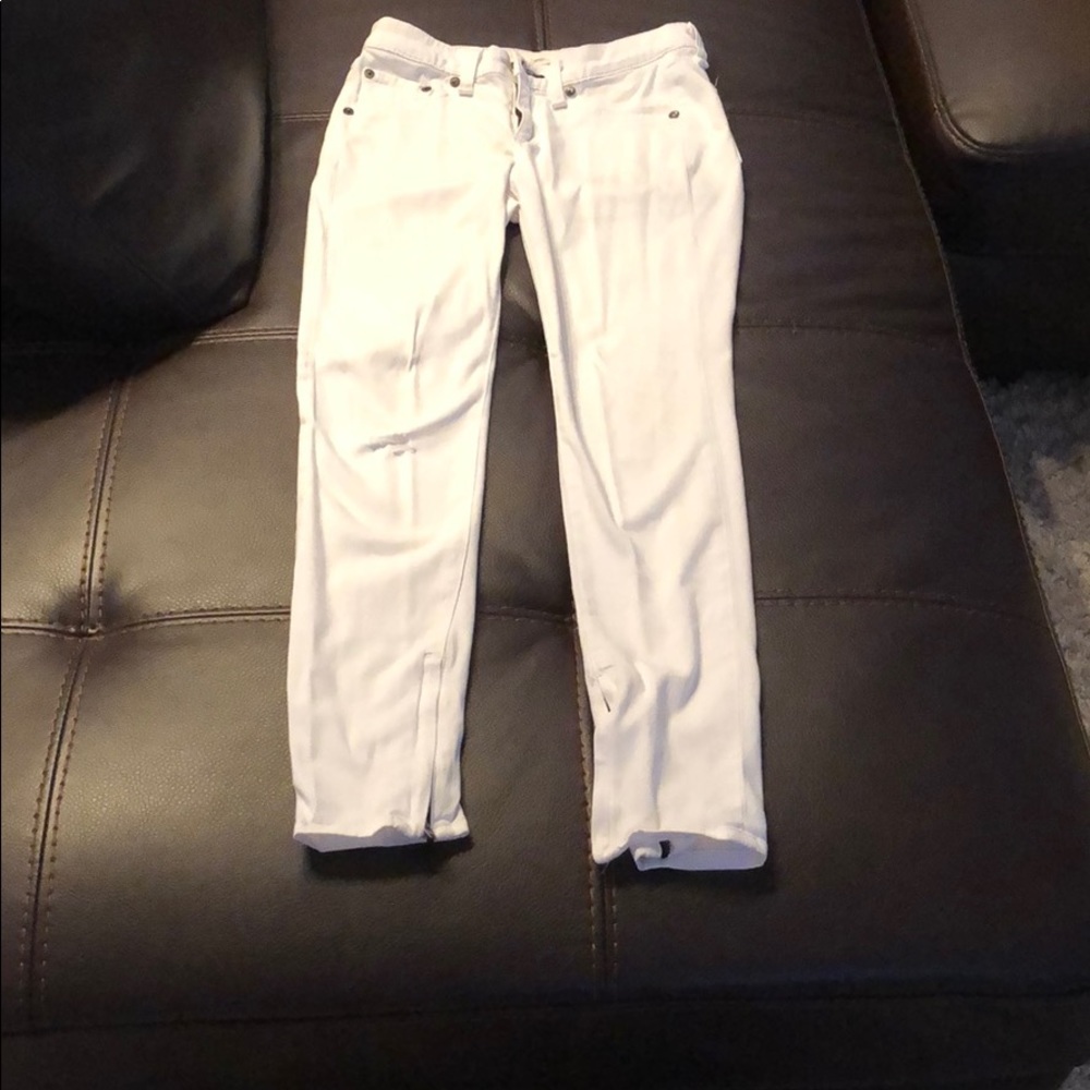Rag & bone white skinny jeans